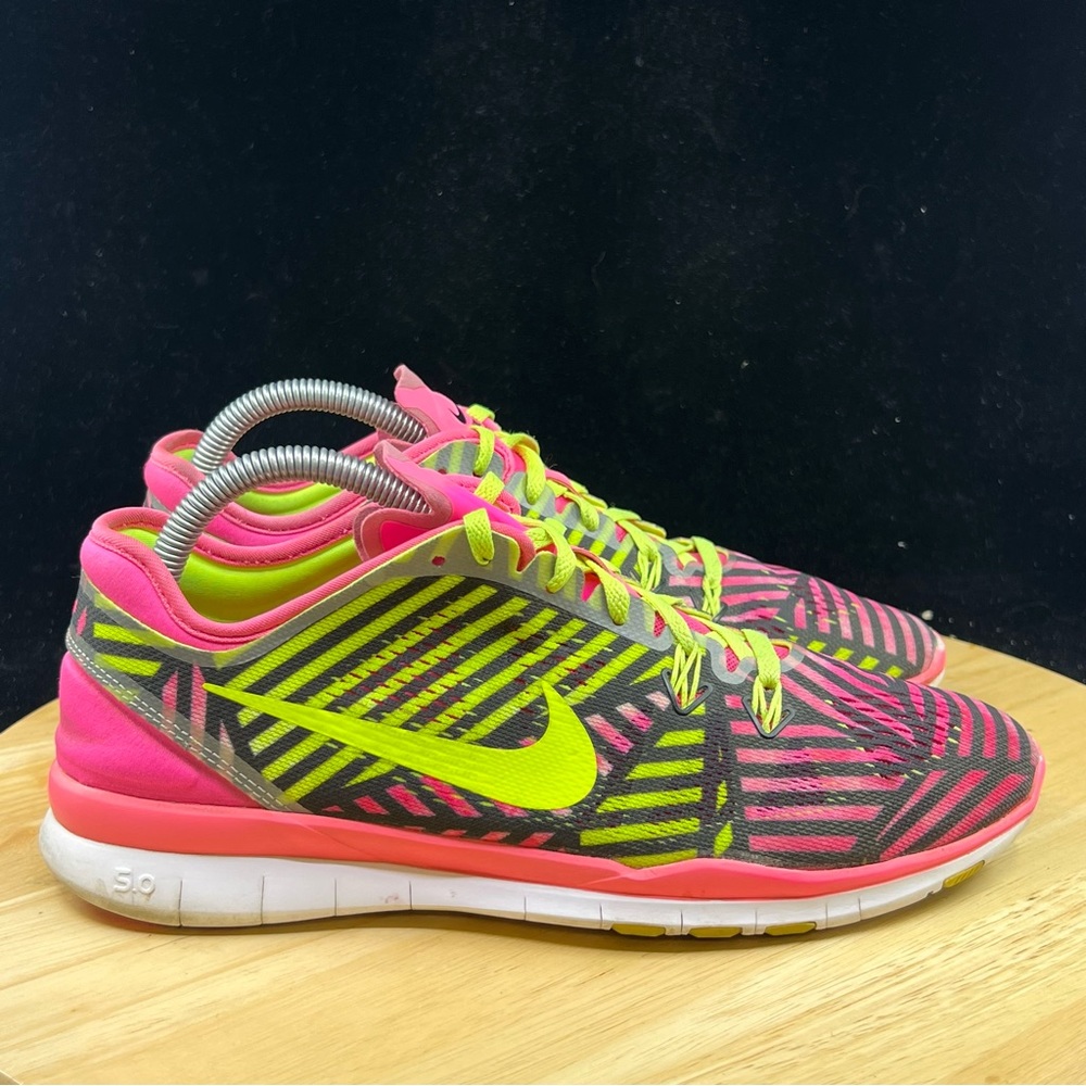 Nike Free 5.0 TR Fit 5 Women's Size 8.5 Pink Neon Running Shoes 704695-600 - Picture 6 of 10